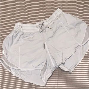 Lululemon white size 4 speed shorts